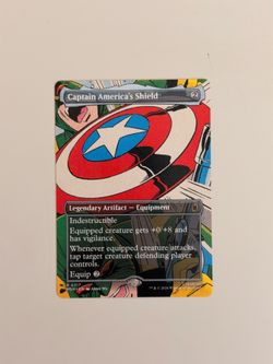 Captain America's Shield (MSH) 317 extended art - magic: the gathering mtg card