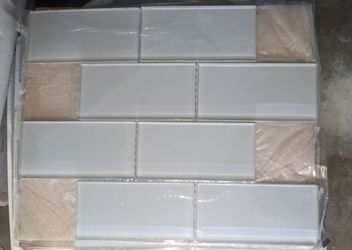 52 sheets of unused boxed subway glass style tile from Arizona Tiles Skylights