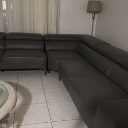 Leather Sectional 