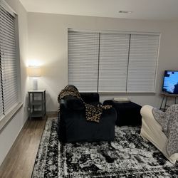 9’ x 12’ rectangle black/white/grey Area Rug