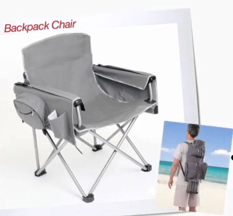 Brylane Home Heavy Duty Gray Backpack Chair