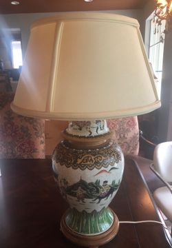 Hand Painted Chinese lamp 1970’s