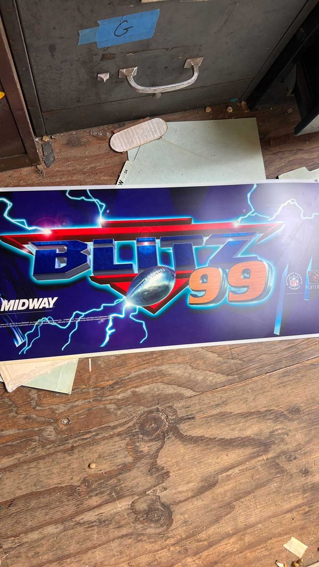 Like New Blitz 99 Arcade Translight Marquee