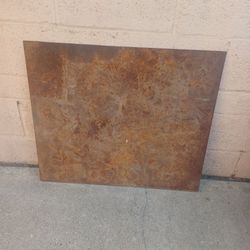 Metal plate.