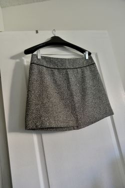 Gray Mini Elegant Skirt