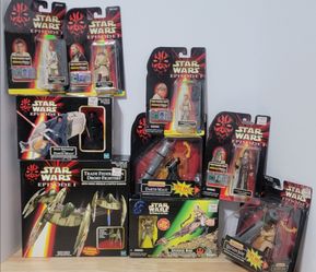 Hasbro Star Wars Episode 1 Factory Sealed Action Figure Lot of 9