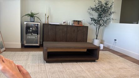 Brand new RH ciro coffee table brown 48”