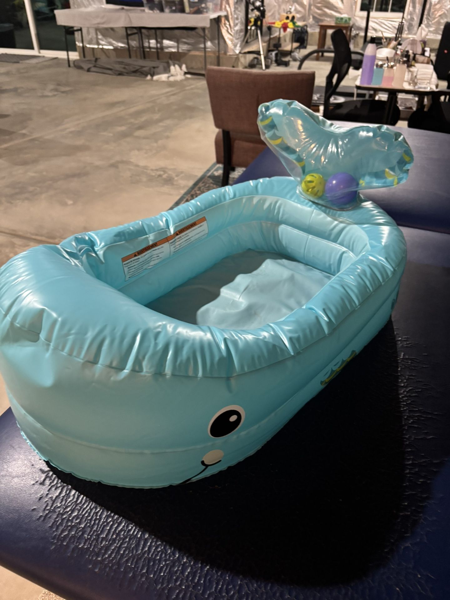 Blow Up Whale Baby Bath