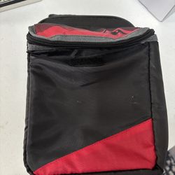 Black And Red Insulated Lunchbox