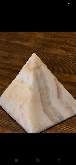 Onyx Pyramid Bookends from Egypt