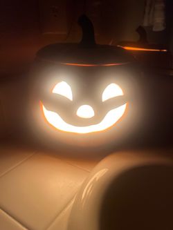 Lighted Halloween Jack-o'-Lantern Decoration
