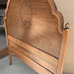 Two Antique Twin Bed Frames 