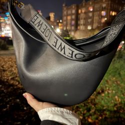 LOEWE calfskin Luna Crescent Hobo