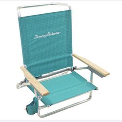  Tommy Bahama Teal Folding Beach Chair