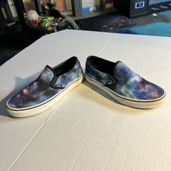 VANS Asher slip-ons galaxy print  