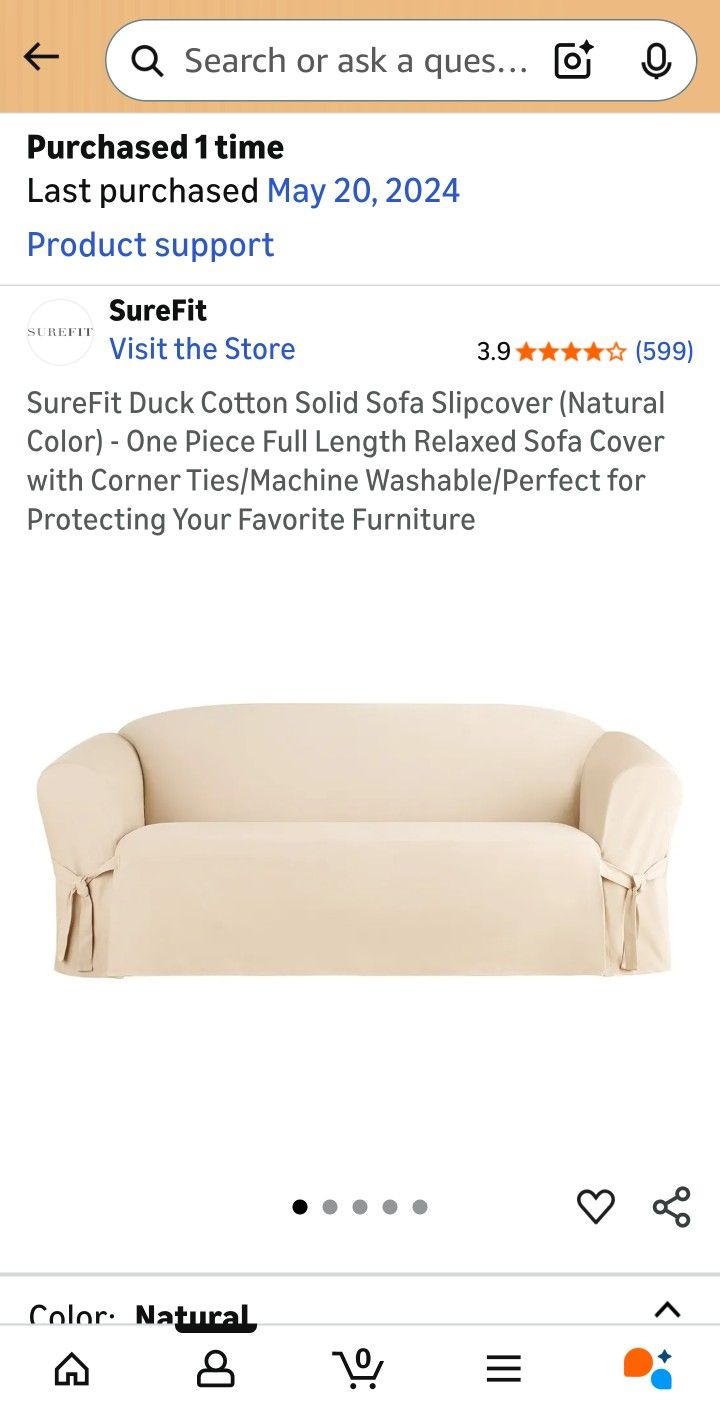 2 Surefit Loveseat And Sofa Furniture Covers