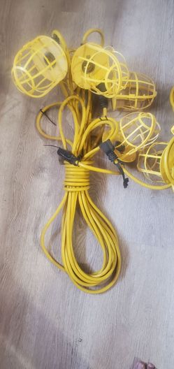 Heavy-Duty 50ft Temporary Construction String Work Lights (2 Available) $45 each