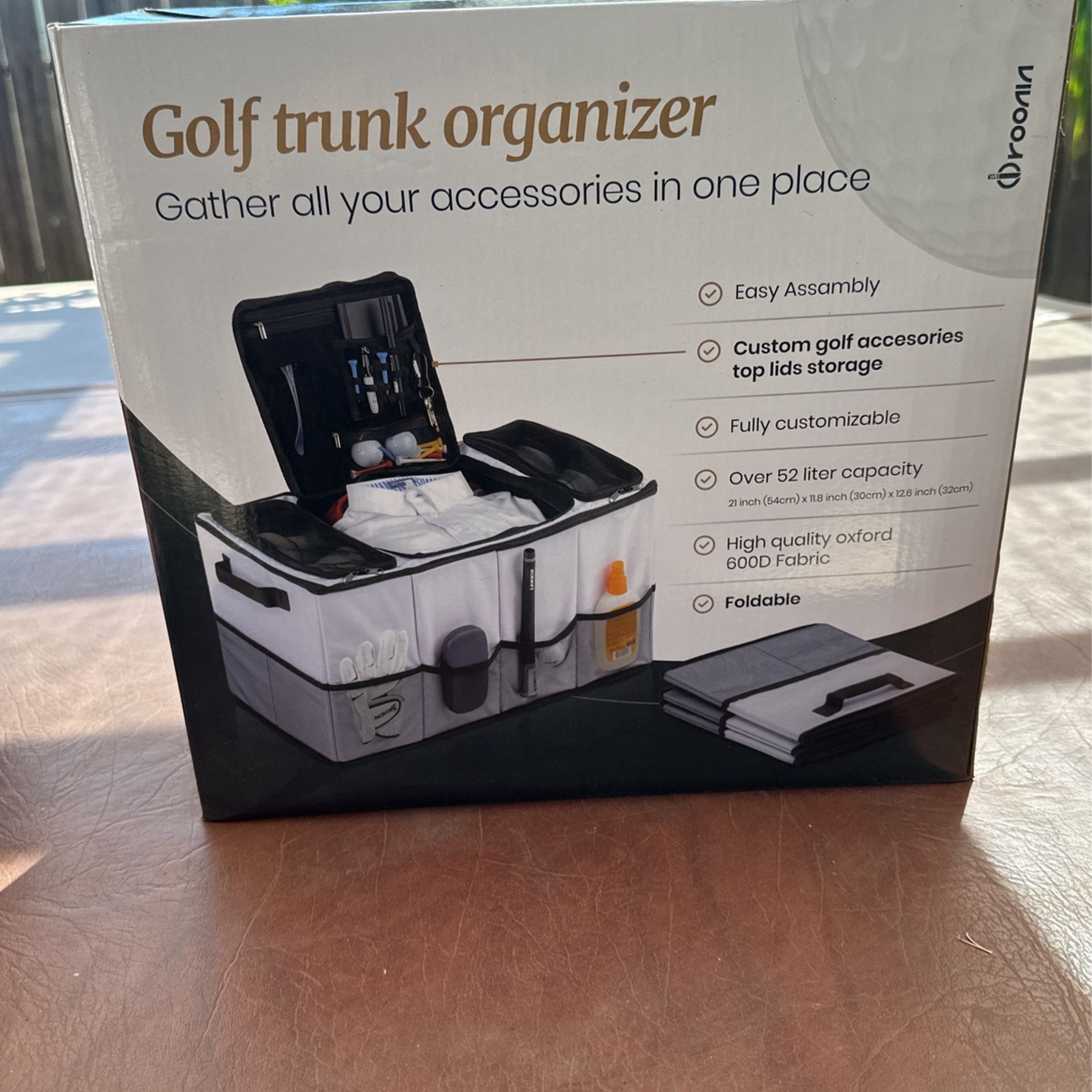 Gold Trunk Organizer