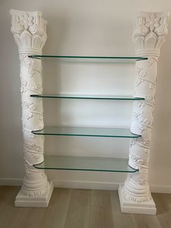 Pillars columns Glass Shelves Wedding Quinceañera Party Decoration Backdrop Centerpiece baby shower