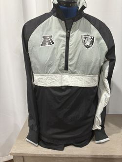 Las Vegas Raiders Pull Over Jacket Mens Size Small