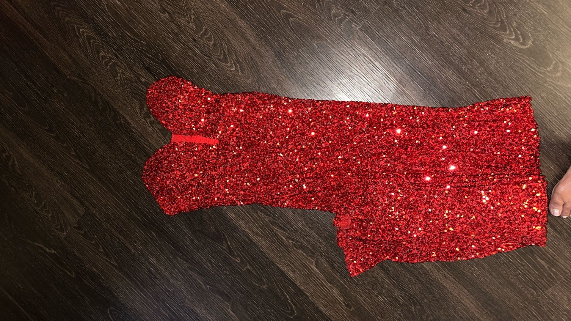 Red sequence Dress