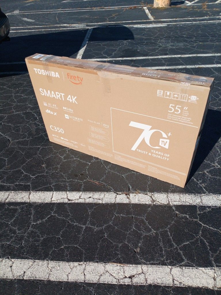 -FIRM PRICE NON-NEGOTIABLE- NEW 2025 MODEL 55 IN. TOSHIBA 4K SMART 🔥 TV W/REMOTE