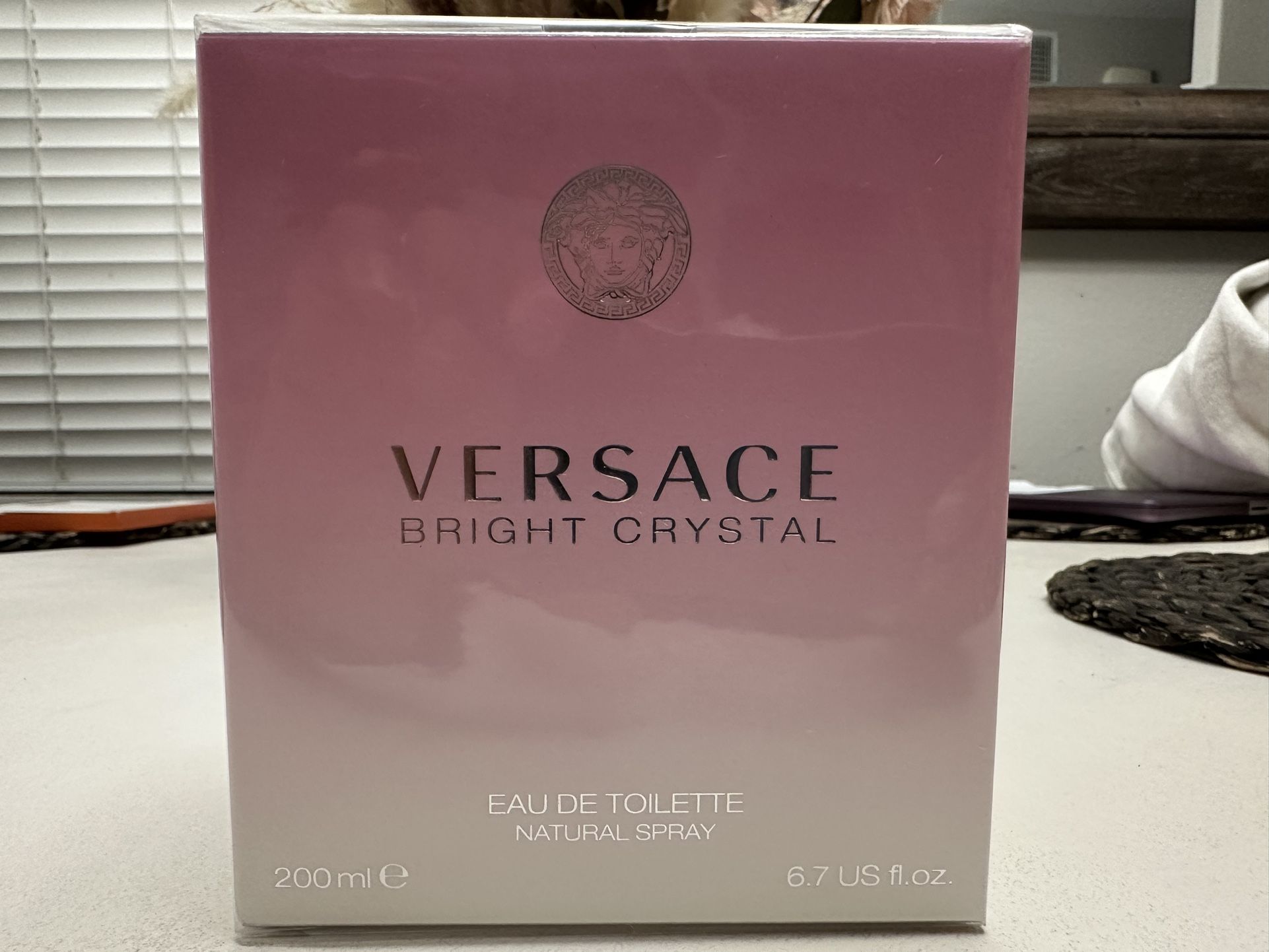 ~ BRAND NEW 6.7 OZ VERSACE BRIGHT CRYSTAL PERFUME ~