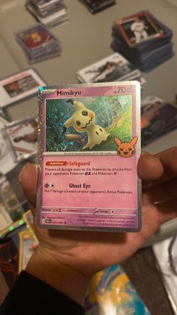 Mimikyu Cosmos Holo #037 Trick Or Trade Holofoil NM Pokemon Card