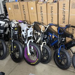 Macfox E-Bikes all models available