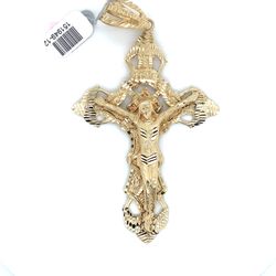 10kt Gold Xl Jesus Cross Pendant 30.00grams 151949 12