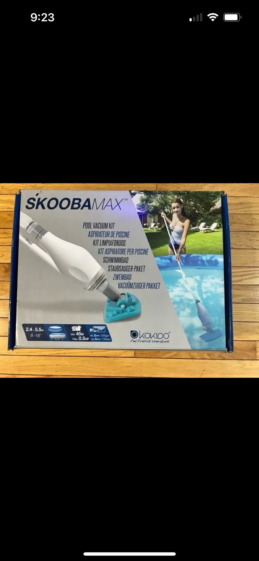 Kokido K563/18 Skooba Max Vac Above Ground Swimming Pool Vacuum Cleaner