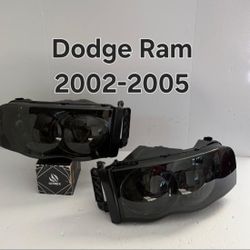 Dodge Ram 2002-2005 Headlights Smoked 