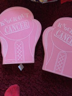 Foam boxin gloves for cancer walk $2 each
