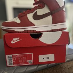 Nike Dunk High LXX “Cinnabar” (W 7.5 / M 6) – Brand New! 🔥
