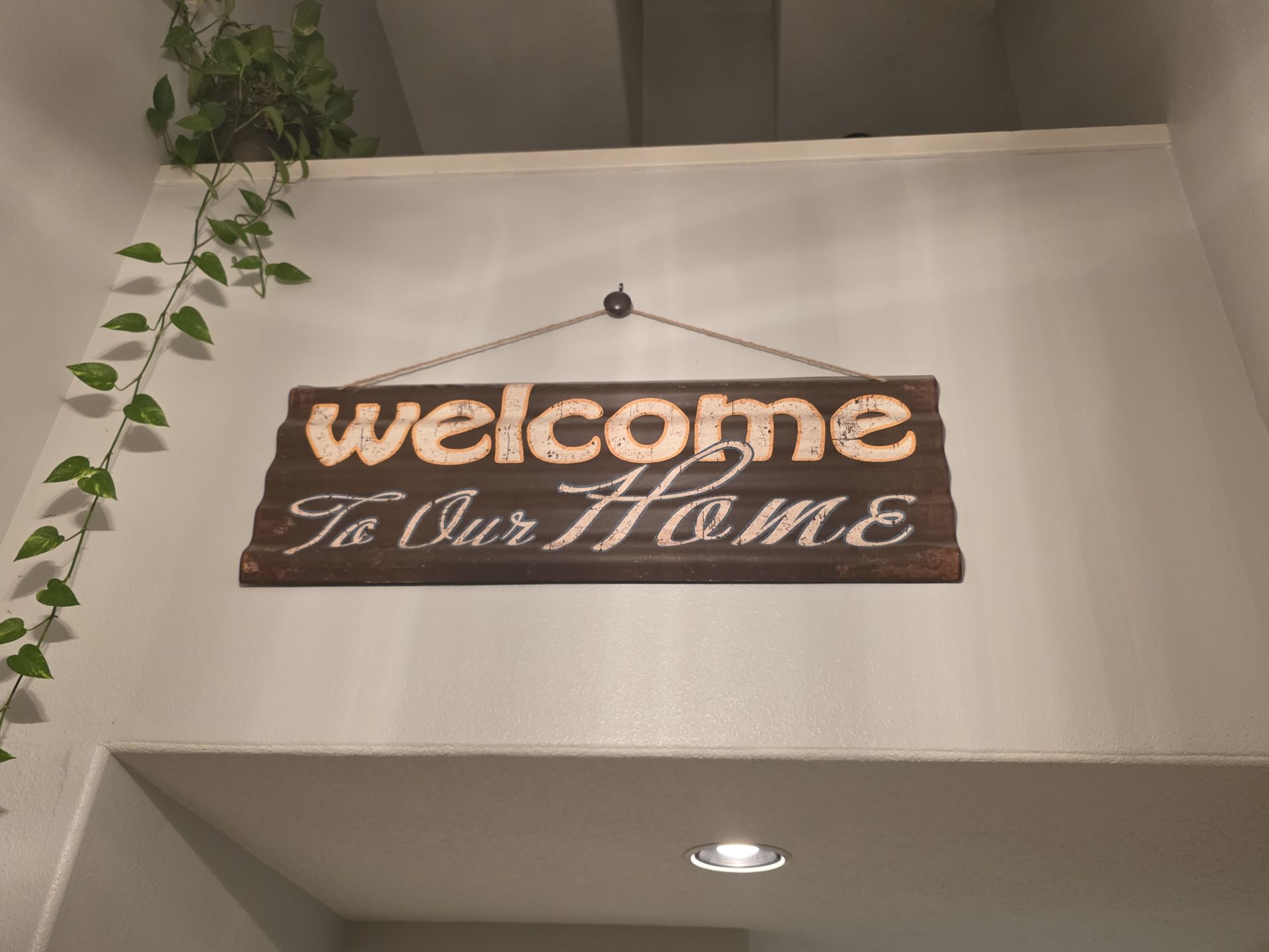 Welcome to our home sign