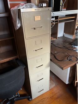Five-Drawer Filing Cabinet