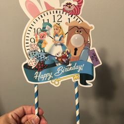 Birthday Cake Topper Alice In Wonderland