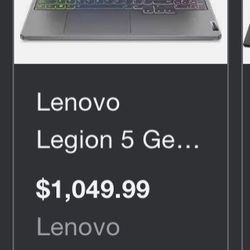 Lenovo Legion 5 Gaming Laptop 