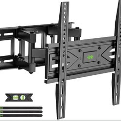 Full Motion TV Wall Mount for Most 32-70 inch TVs up to 99 lbs, Wall Mount Bracket with Dual Articulating Arms, Swivel, Tilt, Max VESA 400x400mm, TV M