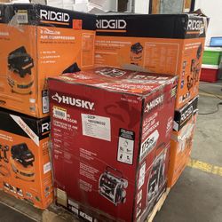 Rigid And Husky Compressors @ 50% Off Retail!!
