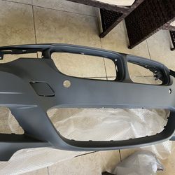 Front Bumper Cover For 2013-2016 BMW 328i w/M Sport/PDC Sensor Holes/IPAS Primed