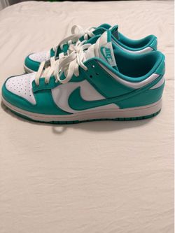 Dunks Aqua and white