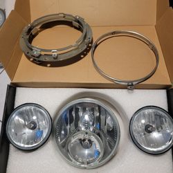 Harley Davidson Headlight And Marker Lights