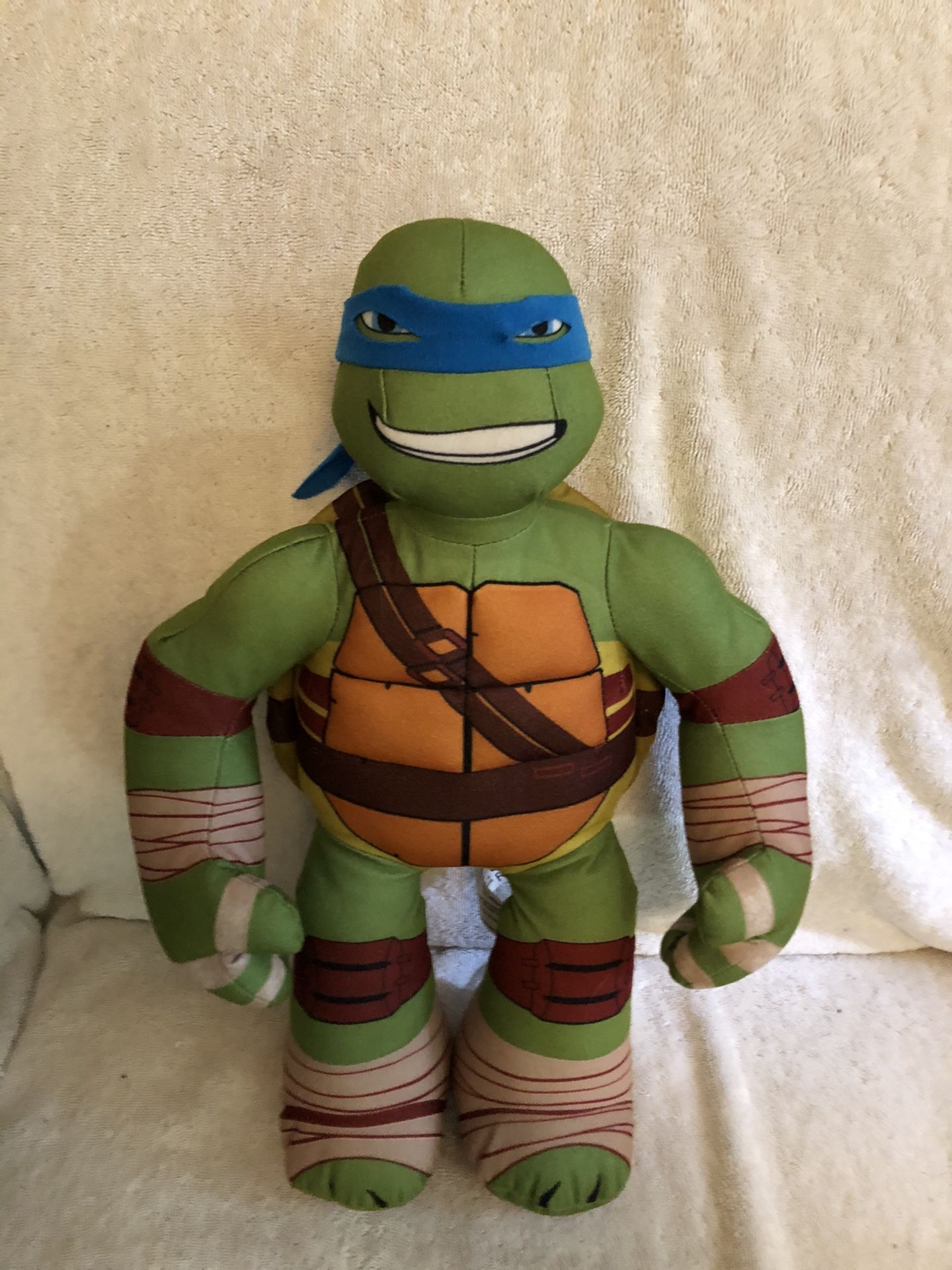 18" Teenage Mutant Ninja Turtle Leonardo Plush Stuffed Toy (Viacom Brand)