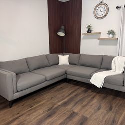 Jonathan Louis Modern Linen Sectional 