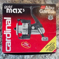 Abu Garcia ~ CARDINAL Gold Max 5 Spinning Reel With Extra Spool