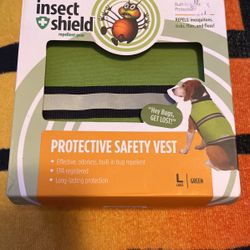 Insect Shield Dog Vests Size Large & XL