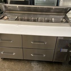 Pizza Prep Table With Drawers