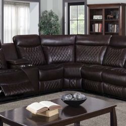 Reclinables Sectional 3pc Brown 🔥😍🚛🥰