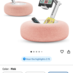 Tablet Pillow Stand for Reading, Adjustable Tablet Stand Phone Holder for Bed with Detachable Snack Bowl, Fits 4.7"-13" Kindle/Phones/Tablets, Watch V